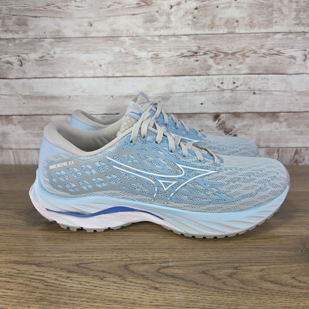 Mizuno Wave Inspire 20 Women's Blue White Running Athletic Shoes Size 9.5